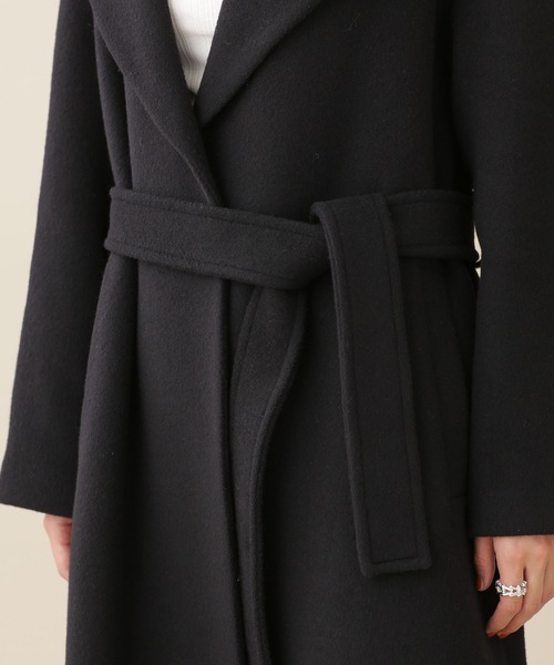 NANO universe（ナノ・ユニバース） チェスターコート 36 ライトブルー