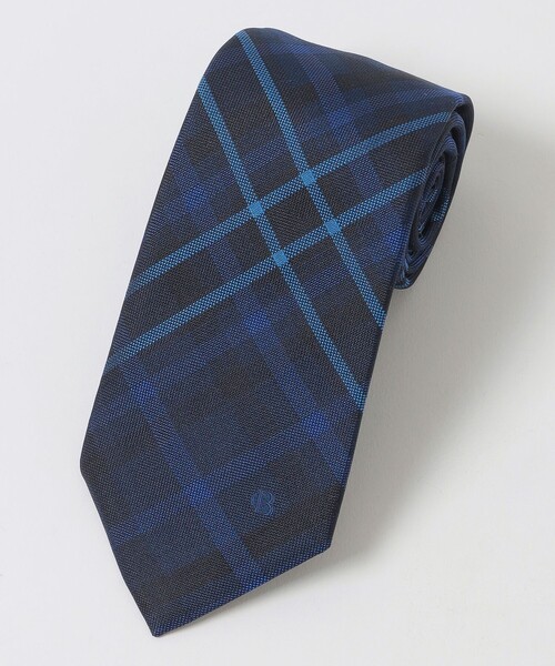 【新品未使用】BLACK LABEL 紺色 チェック柄 ネクタイ BLACK LABEL CRESTBRIDGE（ブラックレーベル クレストブリッジ