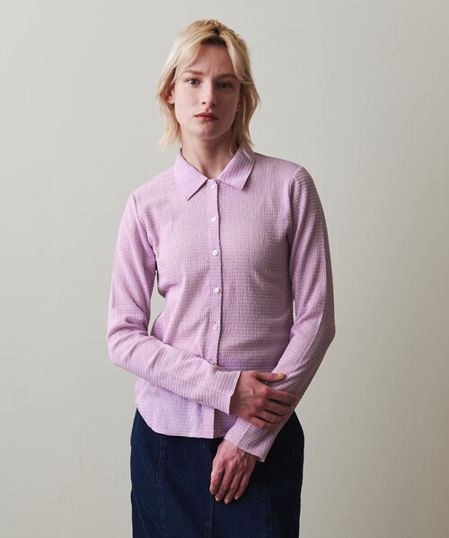 カーディガン 「Steven Alan」クレープ シャツ レディース セール】＜Steven Alan＞クレープ シャツ（カーディガン/ボレロ