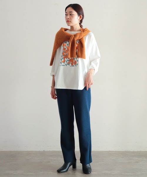 「NOMBRE IMPAIR」 イージーパンツ FREE ブルー レディース_画像6