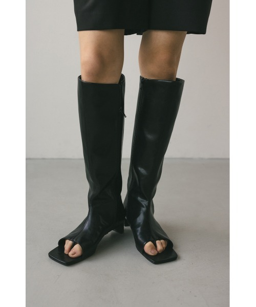 スタイルミキサー プラットフォームジョッキーブーツ ロングブーツ STYLEMIXER（スタイルミキサー）の「プラットフォームジョッキーブーツ
