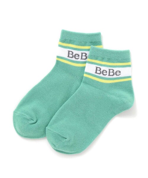 BeBe（ベベ） 靴下 ロゴライン配色クルーソックス(11~24cm) キッズ