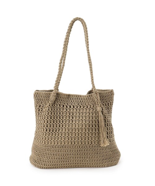トートバッグ GROVE DOVE TOTE BAG BKS1059 grove トートバッグ タッセルレーヨントート レディース