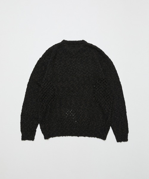 bal ニット ベンチレーション 黒 baloriginal BAL（バル） セーター ニット VENTILATION CREWNECK SWEATER メンズ