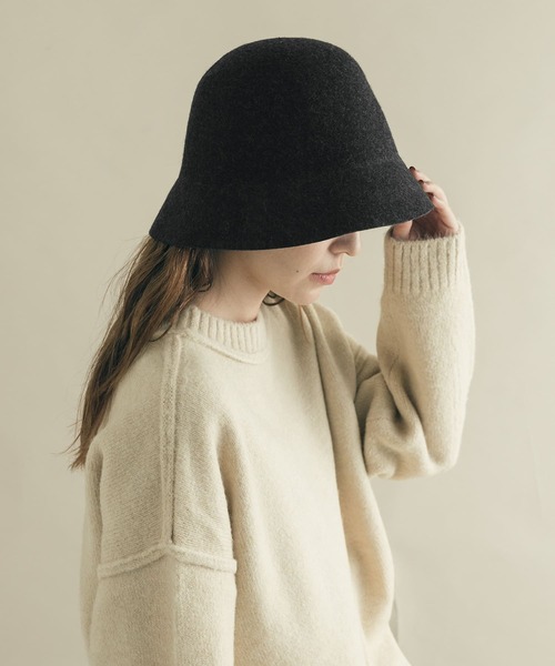 「SMELLY」 ハット - ブラック レディース_画像3