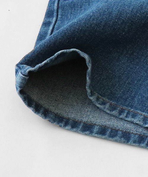 [antiqua] обработка Denim брюки M кобальт голубой женский 