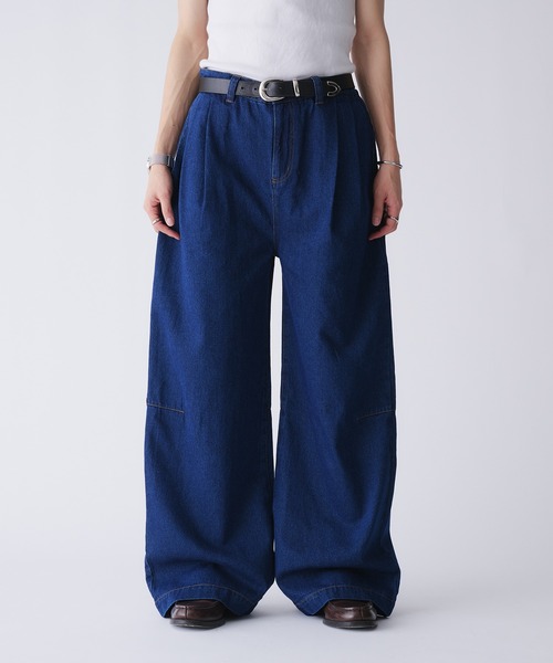 オクスン　ワイド　デニム　パンツ　サイズ2 オクスン ワイド デニム パンツ サイズ2 ok.soon オクスン オリジナル