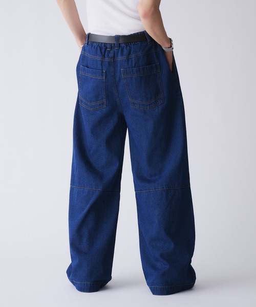 Adoon plain ワイドパンツ ジーンズ 2-TUCK DART WIDE DENIM PANTS / 2