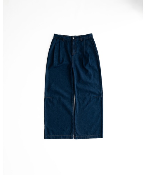 Adoon plain ワイドパンツ ジーンズ 2-TUCK DART WIDE DENIM PANTS / 2