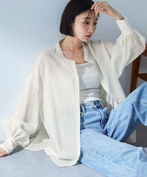 ジョーゼットボリュームスリーブカットソー[品番：COEW0005443