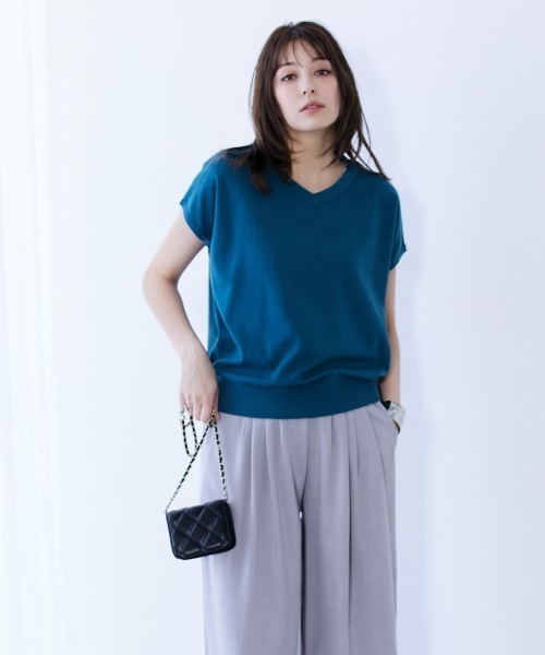 cashmere100%ニットトップス メッシュニットトップス｜J'aDoRe JUN ONLINE OUTLET