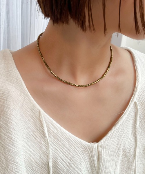 rae ネックレス 「rae」ビーズネックレス レディース メンズ