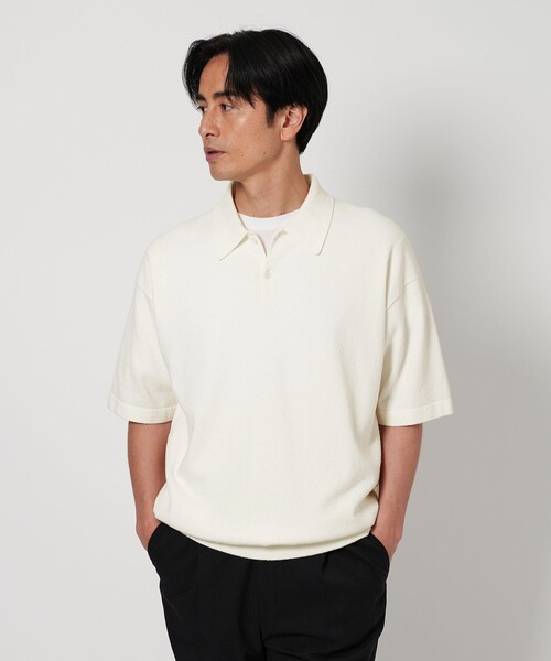 UNITED ARROWS ポロニット BEAUTY＆YOUTH UNITED ARROWS ニット セーター メッシュ