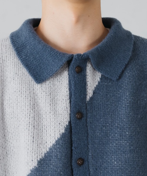 「epnok」 ニットカーディガン MEDIUM ブラック メンズ_画像7