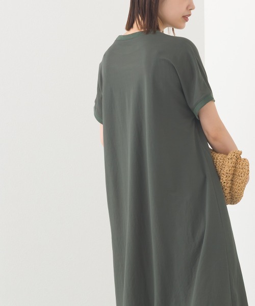 OMNES（ファッション） ワンピース 接触冷感ボトルネックフレア