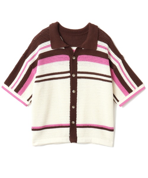 ニット セーター atmos pink Crochet T-shirt / アトモス ピンク クロシェット ティーシャツ レディース