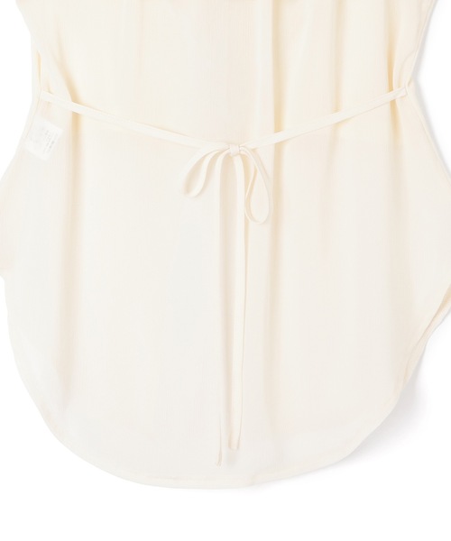 M DOLLY ブラウス シャツ 半袖 *M DOLLY original* ribbon frill
