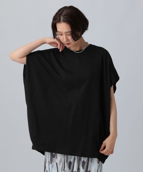 リボン ギャザー L チュニック トップス リボン ギャザー L チュニック
