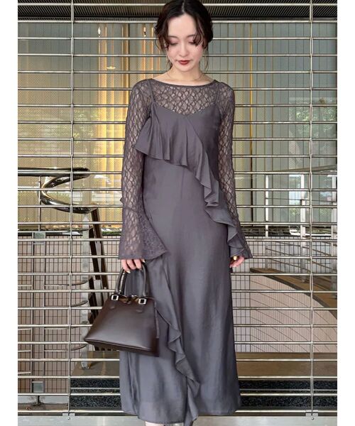 LAGUNAMOON（ラグナムーン） ワンピース ラッフルフリルキャミ