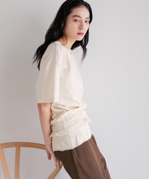 LOWRYS FARM（ローリーズファーム） tシャツ フリルビスチェセット