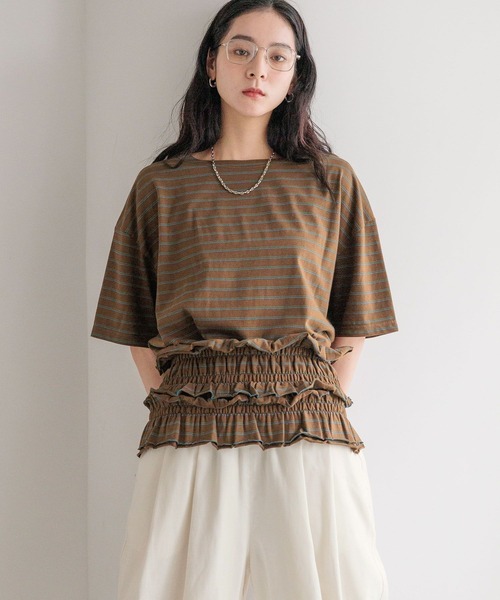 LOWRYS FARM（ローリーズファーム） tシャツ フリルビスチェセット