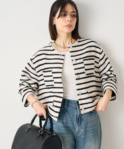 Loungedress ベスト ジレ ツイードジャケット レディース