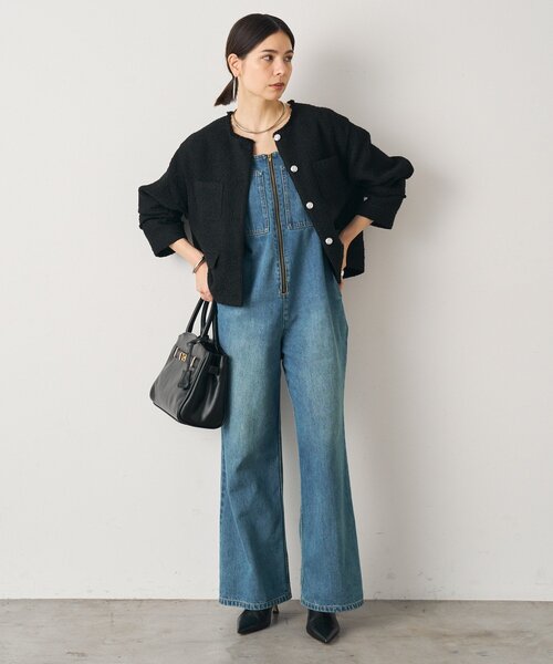 Loungedress ベスト ジレ ツイードジャケット レディース