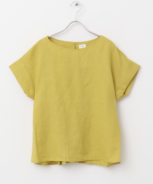 「URBAN RESEARCH DOORS」 半袖ブラウス MEDIUM イエロー レディース URBAN RESEARCH（シャツ/ブラウス(半袖/袖なし) ・ イエロー