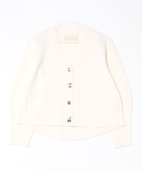 カーディガン cocoon sleeve bijou cardigan レディース
