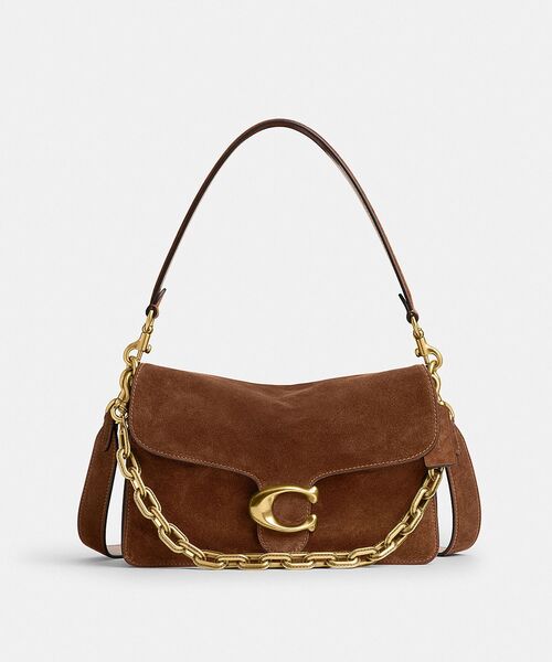 【Coach】スエードが上品♪ チェーンタビーショルダーバッグ30 チェーン タビー ショルダー バッグ 30（ショルダーバッグ