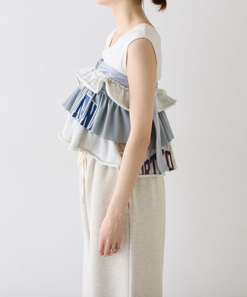 palesop ♡ スウェット フリル ミニスカート etsintaスウェットフリル巻きミニスカート｜チャオパニック