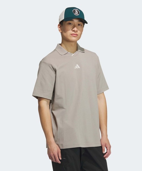 アディダス　ゴルフ　ビヨンド　ツイストニット　ポロシャツ　XS adidas ポロシャツ ビヨンド ザ コース ツイストニット ルーズ