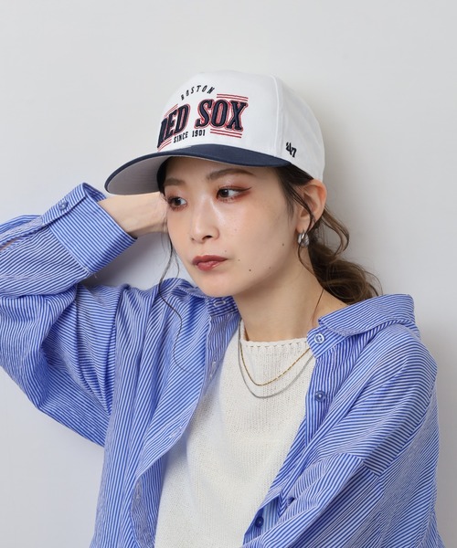 47 キャップ 帽子 BRAND HITCH ツートンカラー レッドソックス 5