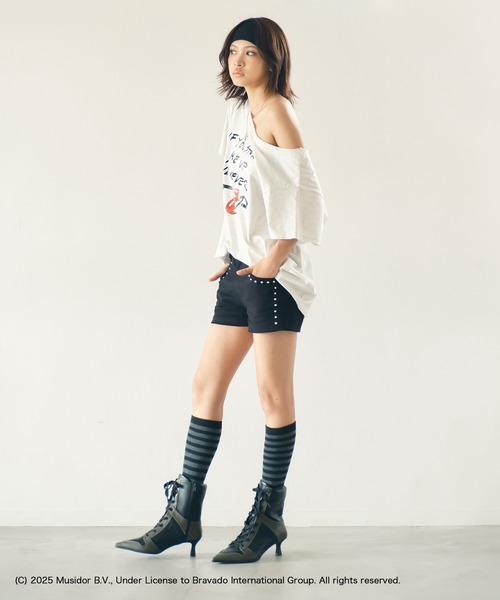パンツ aclent Side line short pants カーゴポケットストライプハーフパンツ｜ACLENT（アクレント）