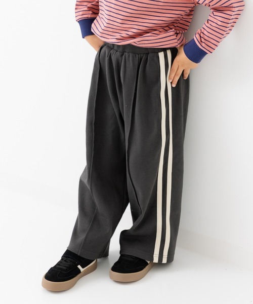 chil2 ワイドパンツ パンツ ハイパーストレッチ 脇ラインワイドパンツ
