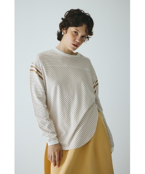 mimi　HeRIN.CYE マルチボーダートップス HeRIN.CYE（ヘリンドットサイ）の「Multi border tops マルチ
