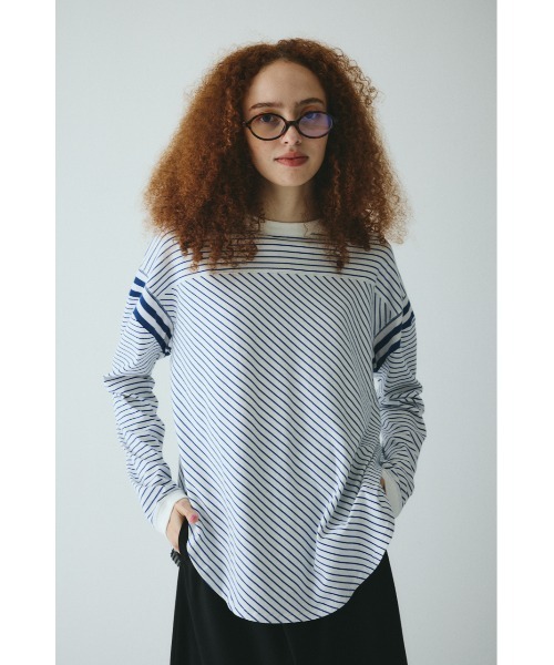tシャツ Design border tops　　デザインボーダートップス レディース