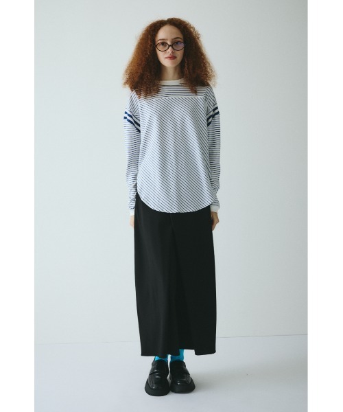 HeRIN.CYE tシャツ Design border tops デザインボーダー