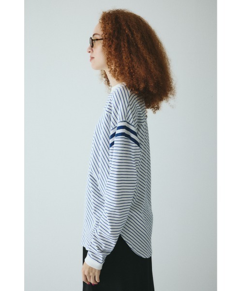 HeRIN.CYE tシャツ Design border tops デザインボーダートップス