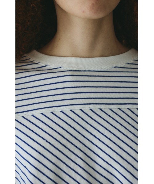 HeRIN.CYE tシャツ Design border tops デザインボーダートップス