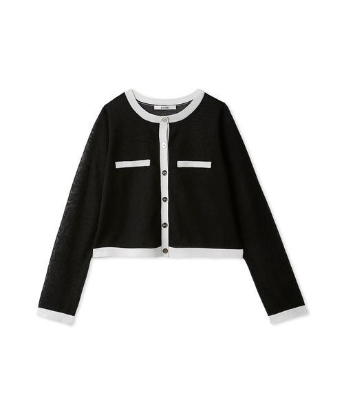 SNIDEL 未使用カーディガン 定価15400 SNIDEL カーディガン Sustainableメタルボタンシアー