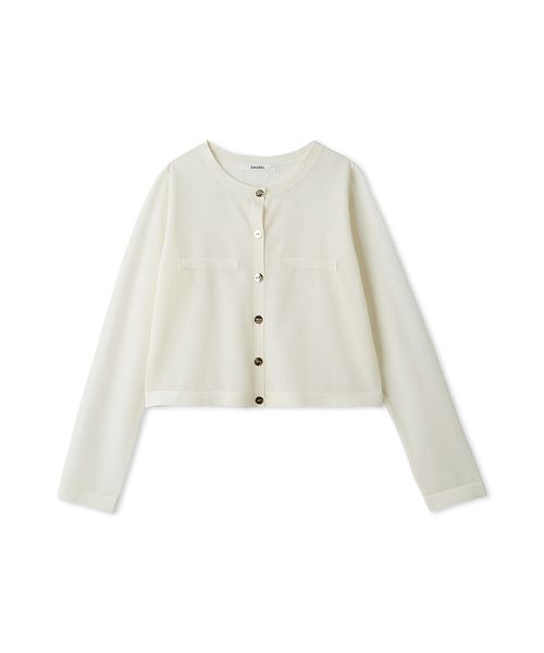 SNIDEL カーディガン Sustainableメタルボタンシアー
