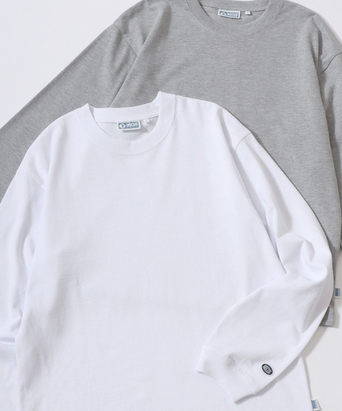 303【美品】カナダグース☆袖ワッペン入り長袖Tシャツ ロンＴ ホワイト 楽天市場】ロンT メンズ 長袖Tシャツ クルーネック カレッジロゴ