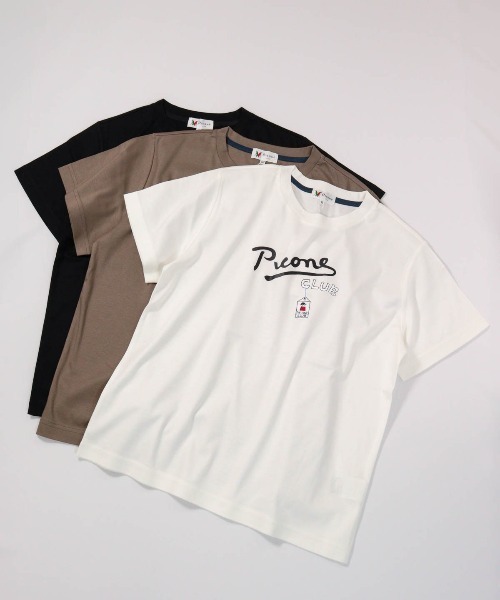 Picone CLUB（ピッコーネクラブ） tシャツ 半袖 コットン100％UV冷感