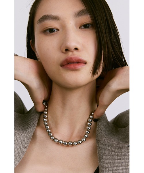 un/neu ネックレス BIGボールチェーンネックレス レディース