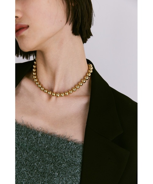 un/neu ネックレス BIGボールチェーンネックレス レディース