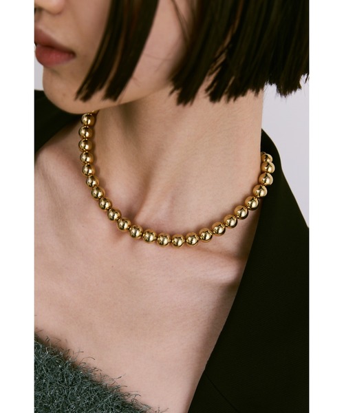 un/neu ネックレス BIGボールチェーンネックレス レディース