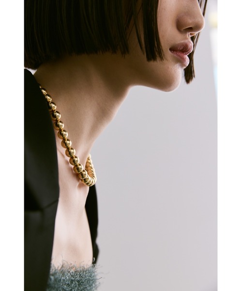 un/neu ネックレス BIGボールチェーンネックレス レディース