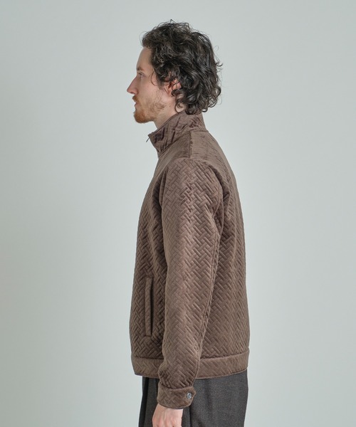 MEN'S BIGI（メンズビギ） ブルゾン アウター ベロアキルトステッチ