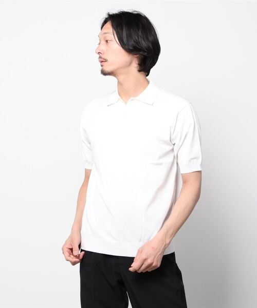 「UNITED ARROWS」 半袖ポロシャツ S ブラック メンズ_画像2